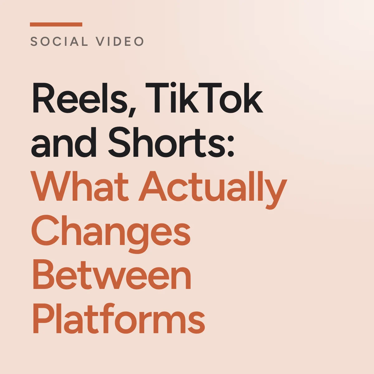 Journal cover reading Reels, TikTok and Shorts: What Actually Changes Between Platforms